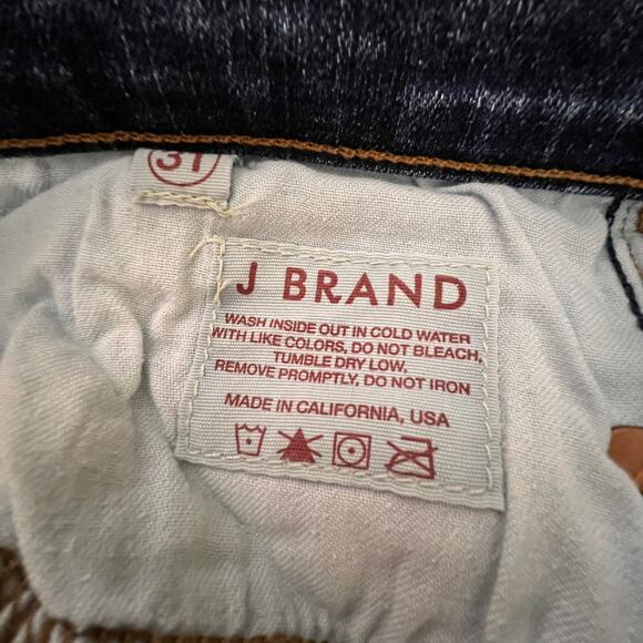 J Brand Moxie Mid Rise Skinny Jeans Dark Wash Stretch Denim Size 31 - Picture 9 of 10